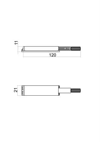 Adaptateur push to open pour fermeture amortie - GoodHome - Brico Dépôt