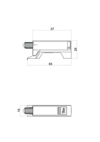 Adaptateur push to open pour fermeture amortie - Brico Dépôt