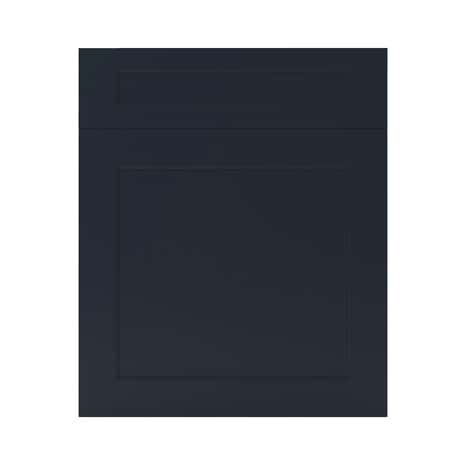Façade 1 porte + 1 tiroir "Artemisia" bleu nuit l.59,7 x h.71,5 cm - GoodHome - Brico Dépôt