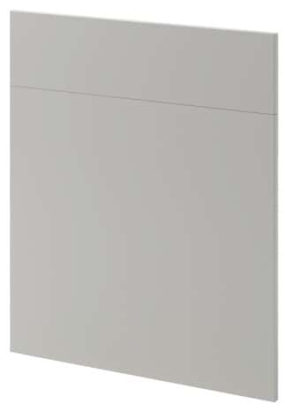 Façade 1 porte + 1 tiroir "Stevia" gris mat l.59,7 x h.71,5 cm - GoodHome - Brico Dépôt