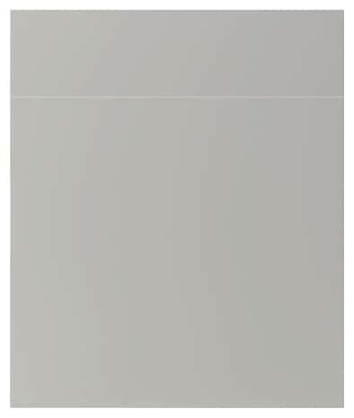 Façade 1 porte + 1 tiroir "Stevia" gris mat l.59,7 x h.71,5 cm - GoodHome - Brico Dépôt