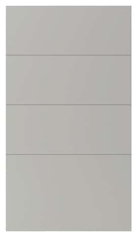 Façade 3 tiroirs + 1 casserolier "Stevia" gris mat l.39,7 x h.71,5 cm - GoodHome - Brico Dépôt