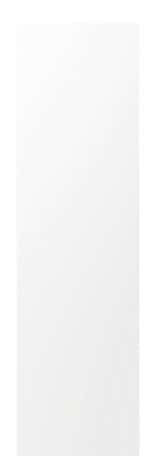 Finition caisson colonne "Florie" blanc mat - L. 57 x H. 201cm - GoodHome - Brico Dépôt