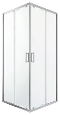 Accès d'angle droit "Beloya" l.90 cm en verre transparent - GoodHome - Brico Dépôt