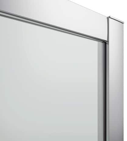 Accès d'angle rectangulaire "Beloya" l.120 cm en verre transparent - GoodHome - Brico Dépôt