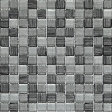 Mosaïque "Faros" mix gris - l. 30 x L. 30 cm - GoodHome - Brico Dépôt