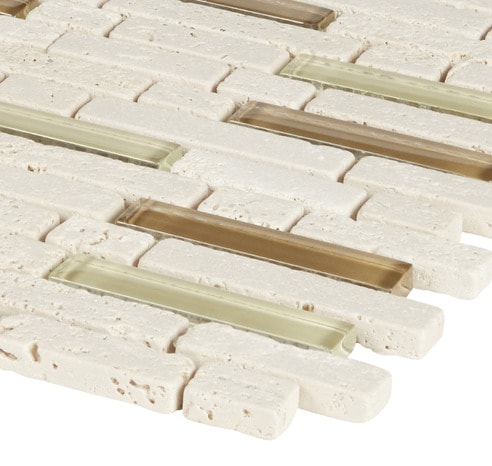 Mosaïque "Cagliari" beige - l. 30 x L. 30 cm - Colours - Brico Dépôt