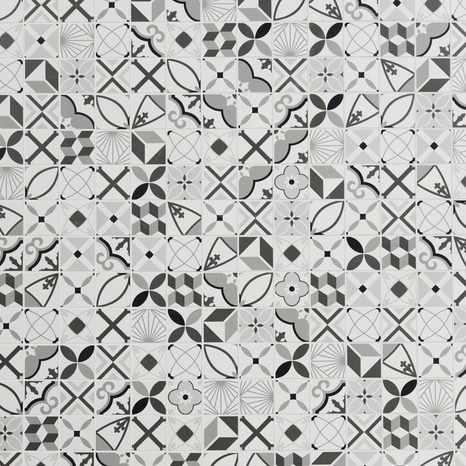 Mosaïque "Hydrolic" noir/blanc - l. 30 x L. 30 cm - GoodHome - Brico Dépôt