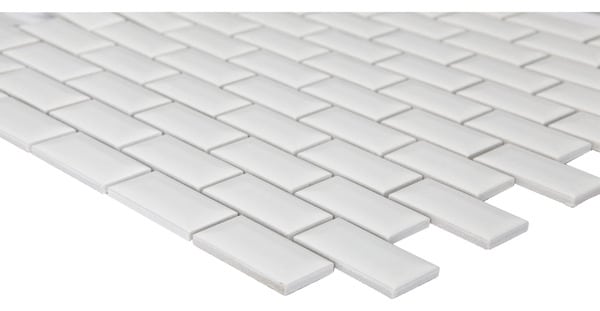 Mosaïque "Trentie" blanc - l. 30 x L. 30 cm - GoodHome - Brico Dépôt