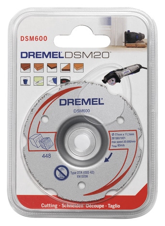 Disque de coupe à ras en carbure "Dremel"  - Dremel - Brico Dépôt