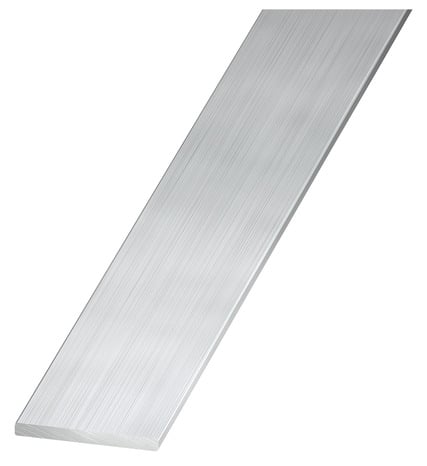 Plat aluminium brut - 25 x 2 mm 2 mm Argent - Brico Dépôt