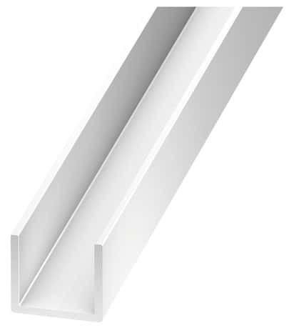 Plat en PVC blanc - Dim. 40 x 3 mm, L.2 m - Brico Dépôt