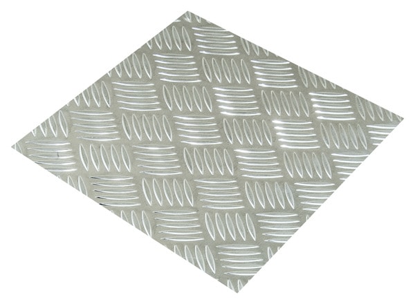 Tôle alu brut damier 500 x 250 mm Argent - Brico Dépôt