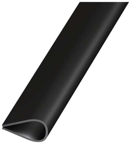 Serre feuillet PVC noir L. 1 m - l. 15 mm - Brico Dépôt