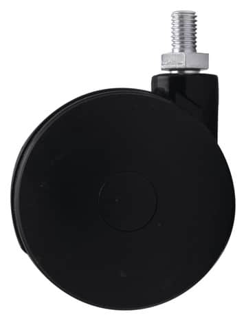 Roulette jumelée pivotante nylon noir - Ø 7,5 cm - 50 kg - Brico Dépôt