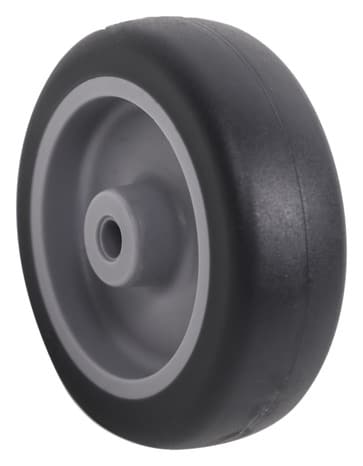 Roulette fixe PVC noir - Ø 7,5 cm - 45 kg - Brico Dépôt