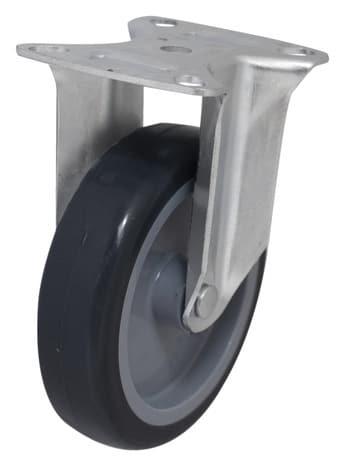 Roulette fixe PU gris - Ø 10 cm - 70 kg - Brico Dépôt