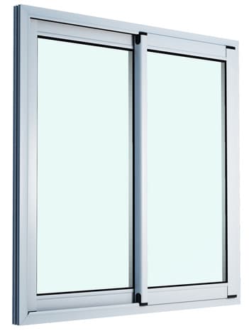 Fenêtre aluminium blanc coulissante 2 vantaux h.115 x l.100 cm - GoodHome - Brico Dépôt