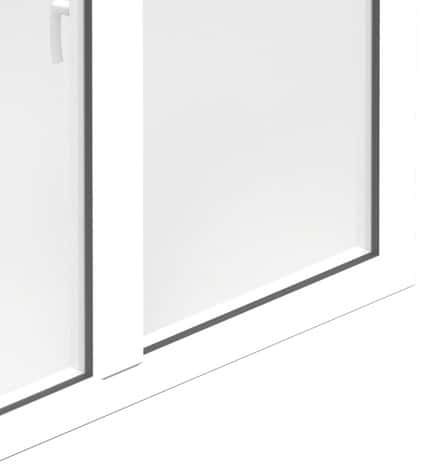 Fenêtre aluminium blanc oscillo-battante 2 vantaux h.115 x l.100 cm - GoodHome - Brico Dépôt