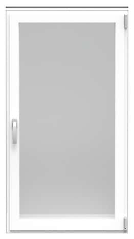 Fenêtre aluminium blanc oscillo-battante 1 vantail gauche h.95 x l.80 cm - GoodHome - Brico Dépôt