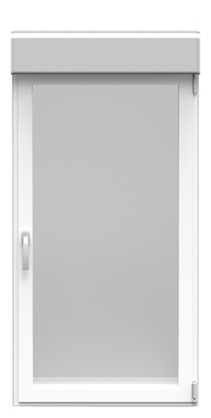 Fenêtre aluminium blanc oscillo-battante 1 vantail gauche + volet roulant h.75 x l.40 cm - GoodHome - Brico Dépôt