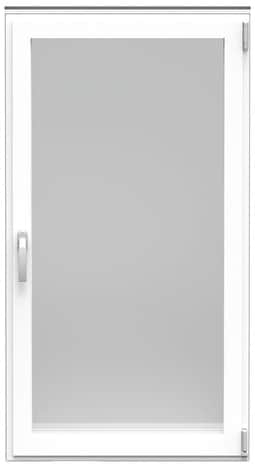 Fenêtre aluminium blanc oscillo-battante 1 vantail droit h.95 x l.60 cm - GoodHome - Brico Dépôt