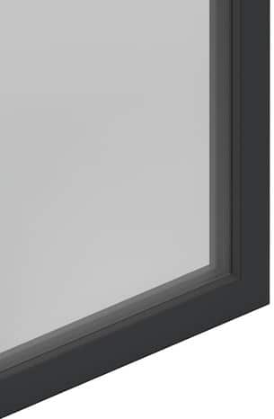 Châssis abattant aluminium 1 vantail gris h.45 x l.100 cm - GoodHome - Brico Dépôt