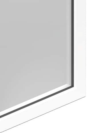 Châssis abattant aluminium 1 vantail blanc h.60 x l.100 cm - GoodHome - Brico Dépôt