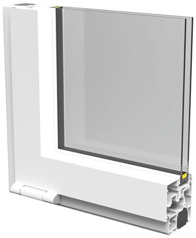 Châssis abattant aluminium 1 vantail blanc h.45 x l.80 cm - GoodHome - Brico Dépôt