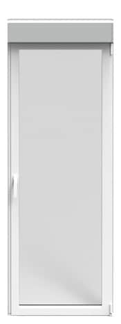 Porte-fenêtre aluminium blanc 1 vantail gauche + volet roulant H.205 x l.80 cm - GoodHome - Brico Dépôt