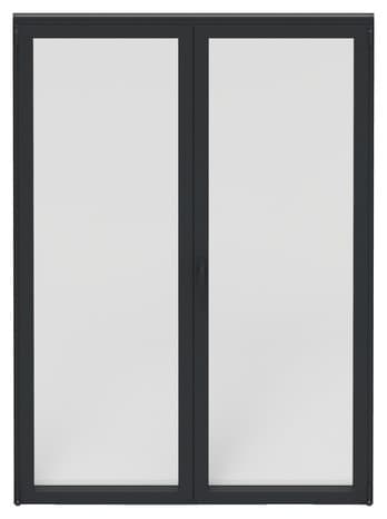 Porte-fenêtre aluminium blanc 2 vantaux H.205 x l.120 cm - GoodHome - GoodHome - Brico Dépôt