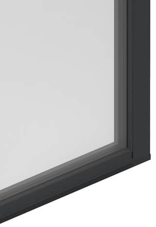 Porte-fenêtre aluminium gris 1 vantail droit H.215 x l.80 cm - GoodHome - Brico Dépôt