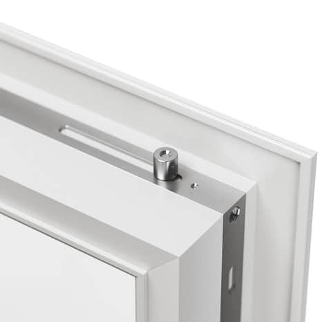 Porte-fenêtre aluminium blanc 1 vantail gauche + volet roulant H.205 x l.80 cm - GoodHome - Brico Dépôt