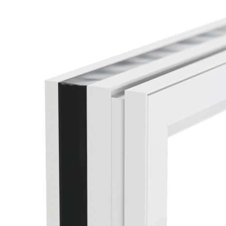 Porte-fenêtre aluminium blanc 2 vantaux H.215 x l.100 cm - GoodHome - GoodHome - Brico Dépôt