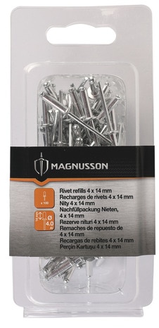 Boite de 100 rivets en aluminium et acier - 4 x 14 mm - Brico Dépôt