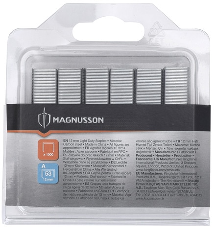 Magnusson Light duty Staples (H)12mm, Pack of 1000