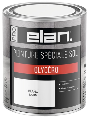 Peinture extérieur sol satin 0,75 L blanc - Brico Dépôt