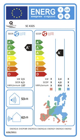 Climatisation réversible "Q-excellence" - Unité d'extérieure - 2500 W  - Brico Dépôt