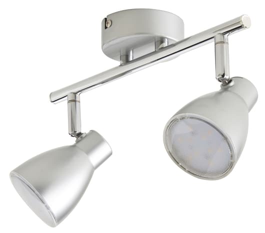 Barre 2 spots LED Bomos argent - Colours - Brico Dépôt