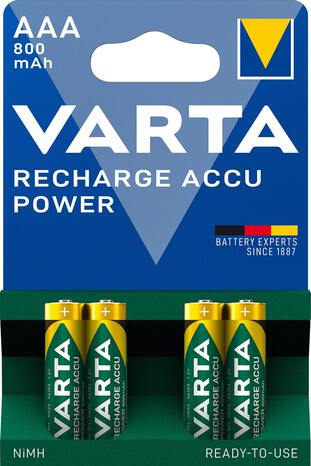 Piles rechargeables AAA/HR3 800mAh 1,5V CARREFOUR : le lot de 4