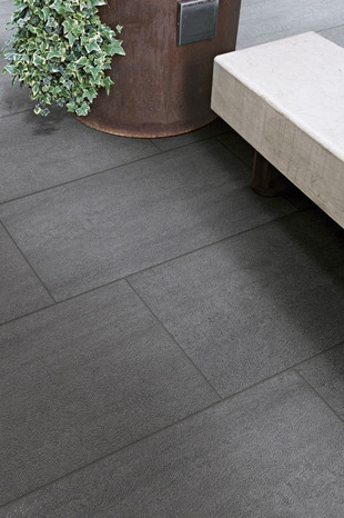 Carrelage de sol intérieur "La paz" gris anthracite - l. 31 x L. 62 cm - Brico Dépôt