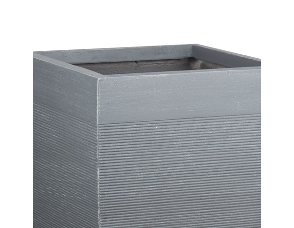 POT RAINURE GRIS 36CM   - Brico Dépôt