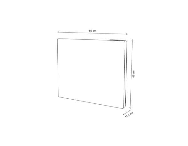 Radiateur céramique à inertie sèche "Meilla" anthracite - 1 000 W - Bodner - Brico Dépôt