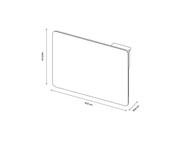 Radiateur acier "Jaina" blanc - 1 000 W - Bodner - Brico Dépôt