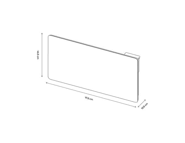 Radiateur acier "Jaina" blanc - 2 000 W - Bodner - Brico Dépôt