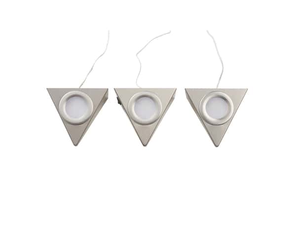 Lot de 3 spots LED "Huetter" argent - 150 lm - Colours - Brico Dépôt