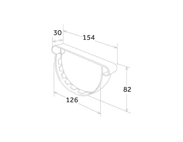 Fond de gouttière universelle droite/gauche PVC gris anthracite - développé 25 - First - Brico Dépôt