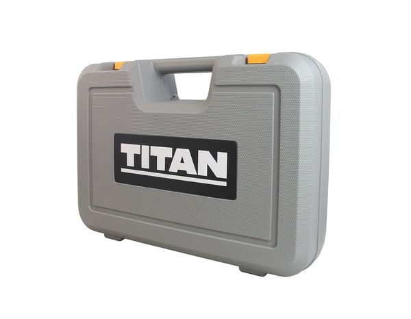 Perceuse - visseuse à percussion 18 v + 2 batteries 2 ah li-ion brushed combi - Titan - Brico Dépôt