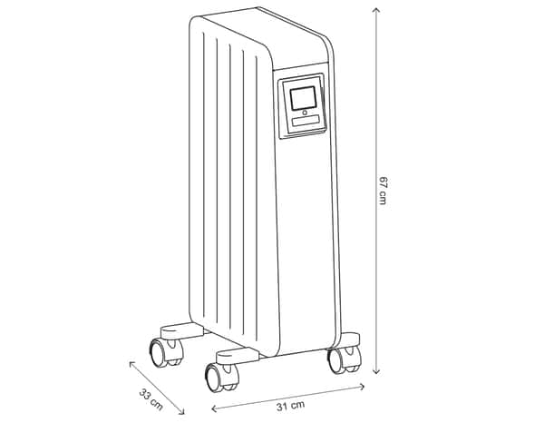 Radiateur d'appoint "Ankam" - 1 500 W - Bodner - Brico Dépôt