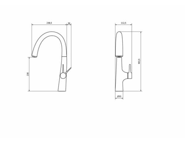 Mitigeur pour évier cuisine laiton brossé "Edulis" - GoodHome - Brico Dépôt